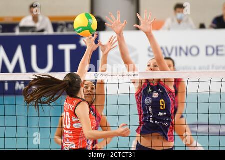 Scandicci, Italie. scandicci, Italie, 22 septembre 2020, CVETKOVIC Jovana (tente OBRENOVAC) pendant Savino Del Bene Scandicci vs OK tente Obranovac - Volleyball Champions League Women - Credit: LM/Filippo Tomasi Credit: Filippo Tomasi/LPS/ZUMA Wire/Alay Live News 2020 Banque D'Images