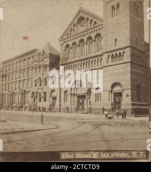 42nd St. & 5th Avenue N.Y., 1860, New York (État), New York (N.Y.), Manhattan (New York, N.Y.), New York, quarante-deuxième Street (New York, N.Y. Banque D'Images