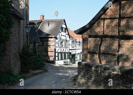 Le centre historique du village de Liedberg à NRW, Allemagne Banque D'Images