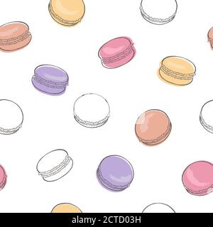 Motif graphique en couleur macaron dessin sans couture illustration vectorielle Illustration de Vecteur