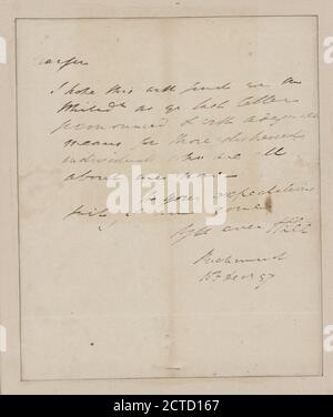 Lettre à William Sullivan, Philadelphie, texte, documents, 1797, Lee, Henry Banque D'Images