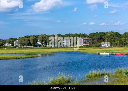 Swan Pond River, Dennis Port, Massachusetts, États-Unis Banque D'Images