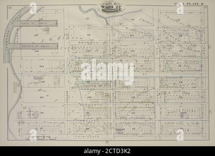 Vol. 4. Plate, D. carte reliée par Fifth St., Sixth St., Fifth Ave., Thirteth St., First Ave., Gowanus Canal; y compris Seventh St., Eighth St., Ninth St., 11th St., Twelth St., second Ave., Third Ave., Fourth Ave., image fixe, Maps, 1880 Banque D'Images