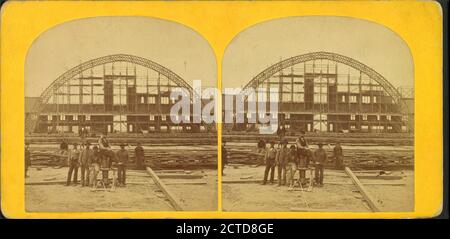 Boston coliseum, le jubilé de la paix dans le monde, image fixe, stéréographes, 1872 Banque D'Images