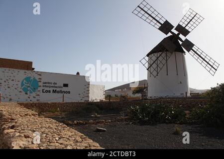 Centre d'interprétation de Los Molinos de Tiscamanita, à Fuerteventura (Espagne). /Ana Bornay Banque D'Images