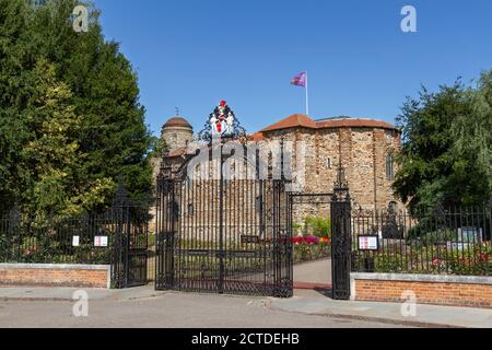 Château de Colchester, château normand de Colchester, Essex, Royaume-Uni. Banque D'Images