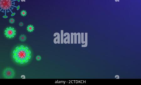 Éclosion de coronavirus et antécédents de grippe des coronavirus. Coronavirus 2019-nCoV. Risque de pandémie pour la santé, immunologie, virologie, épidémiologie Illustration de Vecteur
