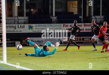 Luton, Royaume-Uni. 22 septembre 2020. Mason Greenwood, de Manchester United (11), a obtenu un but 3-0 lors du match de la Carabao Cup entre Luton Town et Manchester United, derrière des portes fermées, à Kenilworth Road, Luton, en Angleterre, le 22 septembre 2020. Photo de David Horn. Crédit : Prime Media Images/Alamy Live News Banque D'Images