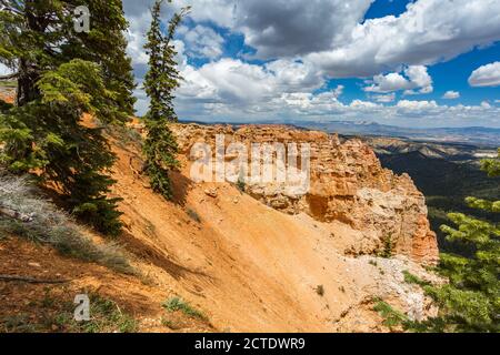 Vue sur Black Birch Canyon dans le parc national de Bryce Canyon, Utah Banque D'Images