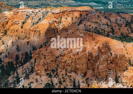 Brice point surplombe le parc national de Bryce Canyon, Utah Banque D'Images