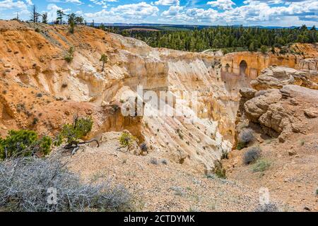 Brice point surplombe le parc national de Bryce Canyon, Utah Banque D'Images