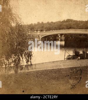 Pont vers le ramble., Chase, W. M. (William M.) (env. 1818-1901), New York (État), New York (New York), New York, Central Park (New York, New York), Manhattan (New York, New York Banque D'Images