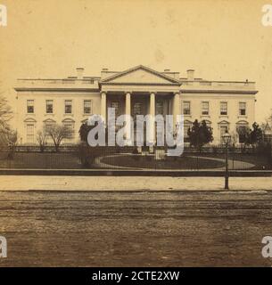 White House, North Front., Wakely, G. D., 1865, Washington (D.C Banque D'Images