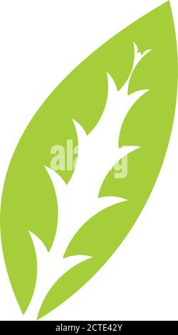 simple feuille géométrique logo vecteur Illustration de Vecteur
