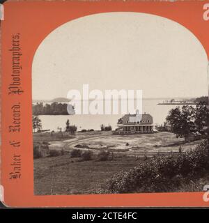 Vue générale, lac Saratoga, vue sud., Baker & Record (entreprise), New York (État), Saratoga Springs (N.Y Banque D'Images