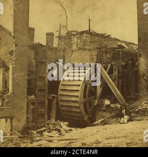 Ruins of carbine Factory and paper Mill, 8th St., Richmond, 6 avril 1865., Gardner, Alexander (1821-1882), 1862, États-Unis Banque D'Images