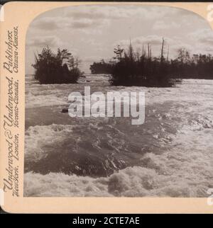 Le sourire éternel de la nature, Niagara River, États-Unis, Underwood & Underwood, 1895, New York (État), Niagara Falls (N.Y. et ont.), Niagara Falls Banque D'Images