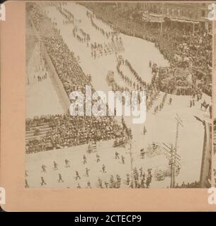 The Old Time Firemen, Great Centennial., 1889, New York (État), New York (N.Y.), Manhattan (New York, N.Y.), Union Square (New York, N.Y. Banque D'Images