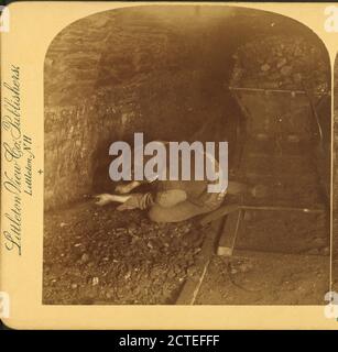 Extraction de charbon à trois miles sous terre, Pennsylvanie, États-Unis, Littleton View Co., Pennsylvanie Banque D'Images