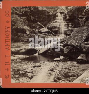 Le Bastion Fall, Kauterskill Glen, près de Laurel House, E. & H.T. Anthony (ferme), New York (État), Catskill Mountains (N.Y Banque D'Images