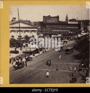 The Junction of Chatham and Center STS., from Printing House Square., 1867, New York (État), New York (N.Y.), New York, Manhattan (New York, N.Y Banque D'Images