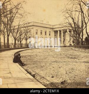 La Maison du Président depuis l'entrée des calèches de l'est, E. & H.T. Anthony (cabinet), 1860, Washington (D.C Banque D'Images