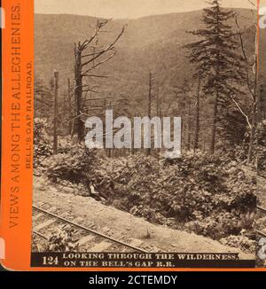 En regardant à travers le désert, sur le Bell's Gap R. R., Bonine, R. A., Pennsylvania Railroad, Pennsylvania, Allegheny Mountains Banque D'Images