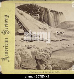 ICE Mountain et American Falls., New York (État), Niagara Falls (N.Y. et ont Banque D'Images