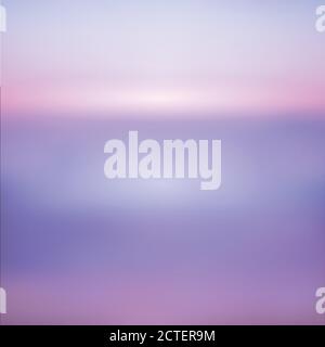 Paysage marin flou de lever de soleil vectoriel. Arrière-plan vectoriel pour votre conception. Illustration de Vecteur