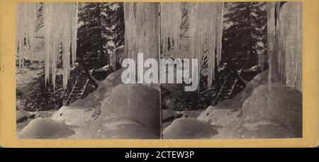 Scène de glace et de neige dans les Catskills., E. et H.T. Anthony (ferme), Winter, New York (État), Catskill Mountains (N.Y Banque D'Images