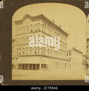 Vue stéréoscopique des salles de magasin, des bureaux et de la quincaillerie de Wilson Sewing machine co. À Cleveland, O., Sweeny, Thomas T., Ohio, Cleveland (Ohio) Banque D'Images