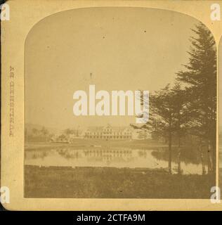 Crawford House, White Mtn. Notch., Weller, F. G. (Franklin G.), (1833-1877), Crawford House (Hôtel : Carroll, N.H.), Canyons, plans d'eau, New Hampshire, White Mountains (N.H. et moi Banque D'Images