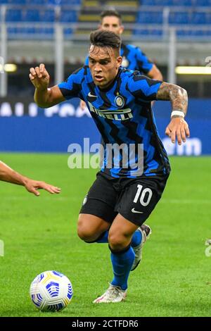 Lautaro Martinez (Inter) au cours du FC Internazionale vs Pise, match de football, Milan, Italie, 19 septembre 2020 Banque D'Images