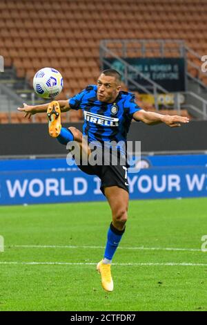 Alexis Sanchez (Inter) pendant FC Internazionale vs Pise, match de football, Milan, Italie, 19 septembre 2020 Banque D'Images