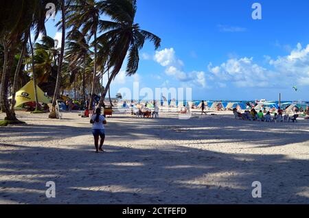 Colombie - Plage principale sur l'île Ciudad San Andres Banque D'Images