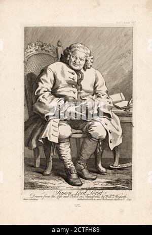 Simon Lord Lovat, photo, Prints, 1746, Hogarth, William, 1697-1764 Banque D'Images