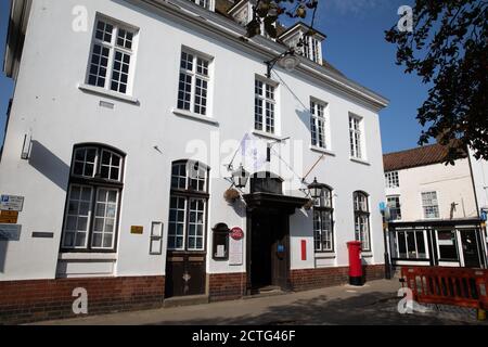 Bureau de poste à Horncastle, Lincolnshire, un jour ensoleillé Banque D'Images