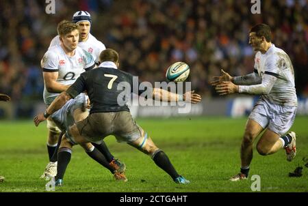 OWEN FARRELL ECOSSE / ANGLETERRE CHAMPIONNAT DES SIX NATIONS - MURRAYFIELD Copyright photo : Mark pain / Alamy 08/2/2014 Banque D'Images