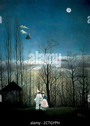 Henri Rousseau 1844-1910. Une soirée de carnaval. Vers 1886. Peinture à l'huile sur toile cm 117,3 x 89,5. Banque D'Images