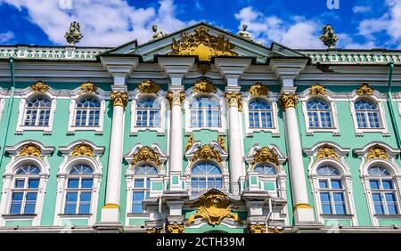 Palais d'hiver. Musée de l'Ermitage. Saint-Pétersbourg, Russie Banque D'Images