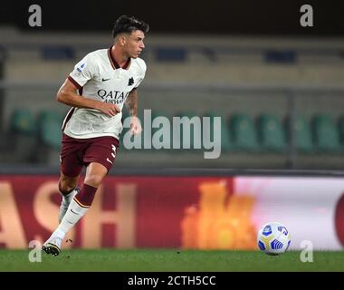 Parme, Italie. 19 septembre 2020. Roger Ibanez pendant la série UN match entre Hellas Verona et Roma au Stadio Bentegodi, Vérone, Italie, le 19 septembre 2020. Photo de Simone Ferraro. Crédit : UK Sports pics Ltd/Alay Live News Banque D'Images