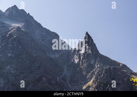 Rysy - la plus haute montagne de Pologne et de Mnich Banque D'Images