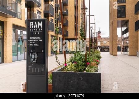 RAM Quarter Condominium Complex dans le quartier londonien de Wandsworth, en Angleterre Banque D'Images