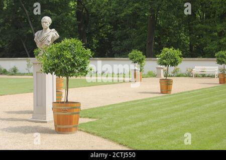 Palais sur l'île dans le parc Lazienki et les jardins, Varsovie, Pologne Banque D'Images