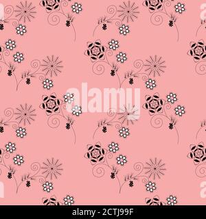 Motif fleuri sans coutures Illustration de Vecteur