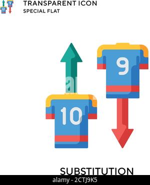 Icône de vecteur de substitution. Illustration de style plat. Vecteur EPS 10. Illustration de Vecteur