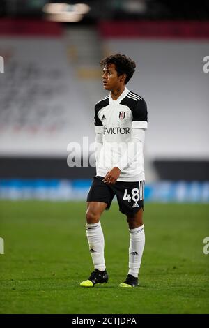 Craven Cottage, Londres, Royaume-Uni. 23 septembre 2020. Coupe de la Ligue de football anglaise, Carabao Cup football, Fulham versus Sheffield mercredi; Fabio Carvalho de Fulham crédit: Action plus Sports/Alamy Live News Banque D'Images