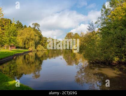 Magnifique Brueton Park à Solihull, West Midlands, Angleterre. Banque D'Images