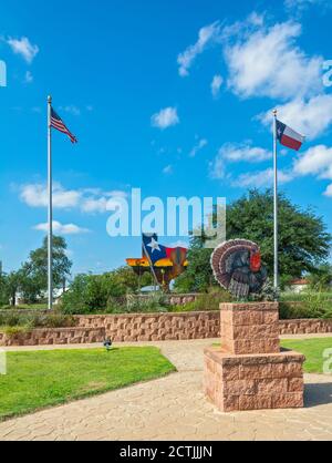 Texas, Hall County, Turquie, Welcome Plaza Banque D'Images