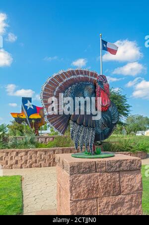 Texas, Hall County, Turquie, Welcome Plaza Banque D'Images